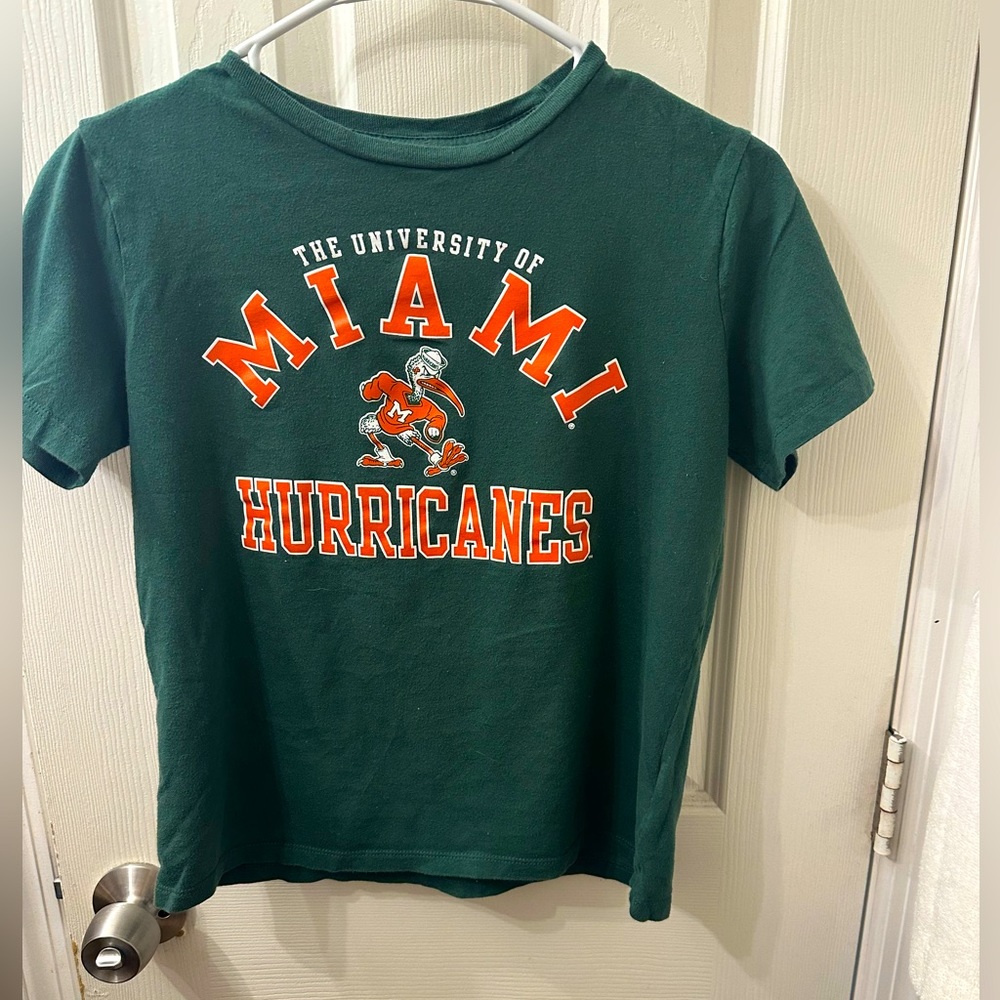 University of Miami Kids T-shirt Size L